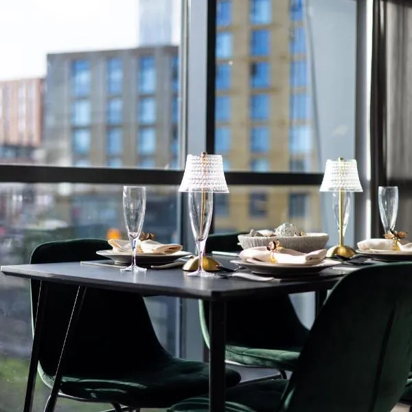 Luxury Leeds City Centre Apartment With Incredible View，位于Central Station的酒店