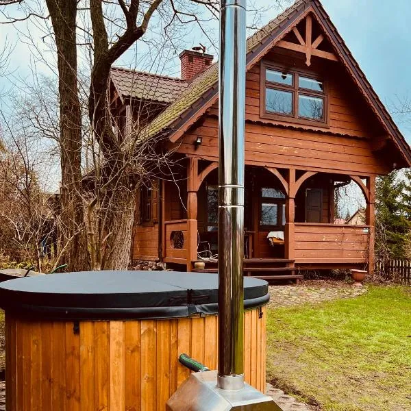 Sosnowy domek w rezerwacie nad Narwią，位于Bokiny的酒店