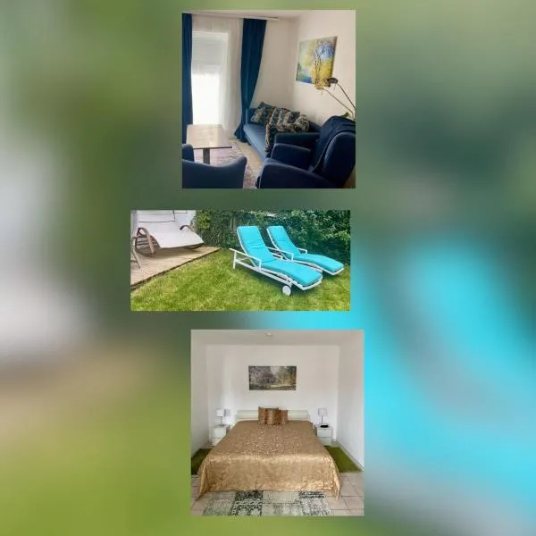 Gemütliche und voll ausgestatette 2 Zimmer Ferienwohnung am Wörthsee mit Terrasse, Grill, Schaukel, Doppelbett oder getrennte Betten fußläufig zu S-Bahn nach München und See, ideal zum Entspannen aber auch zum Arbeiten，位于韦尔策的酒店