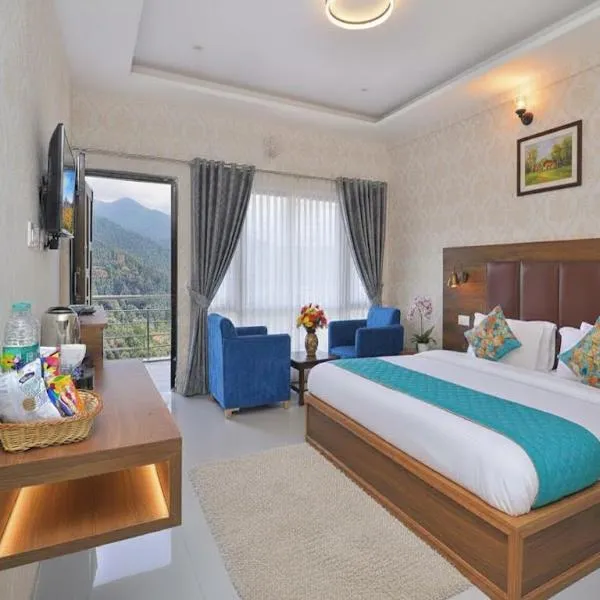 LA Riqueza Dhanolti View - Mountain View Rooms - Near to Eco Park & Surkanda Devi Temple，位于达纳尔蒂的酒店