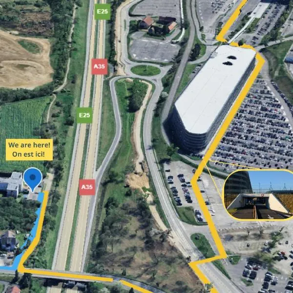 米卢斯巴勒机场F1酒店，位于圣路易的酒店