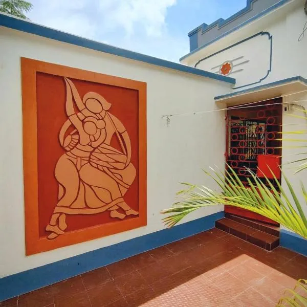 ATITHI HOMESTAY - Entire 2BHK in Central Bolpur with Private Parking - Pet Friendly，位于博尔普尔的酒店