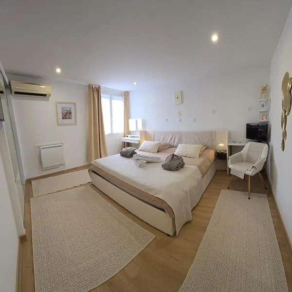 La Demeure du Soleil T2 cosy, Clim,Wifi, Castillet 15 min, parking facile，位于佩皮尼昂的酒店