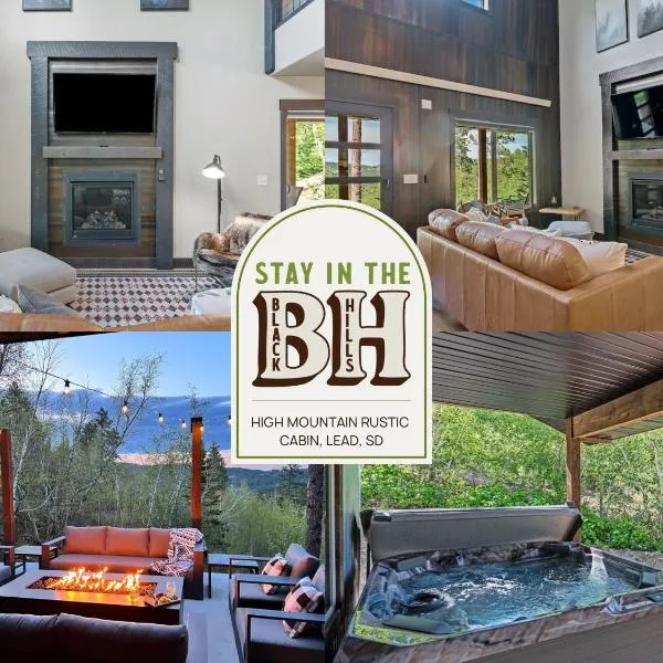 High Mountain Rustic Cabin Hot Tub Game Loft，位于利德的酒店