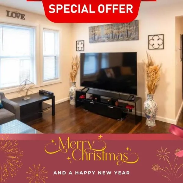30-1 - 4BR Boston - Cozy Apt near Geneva Cliffs，位于波士顿的酒店