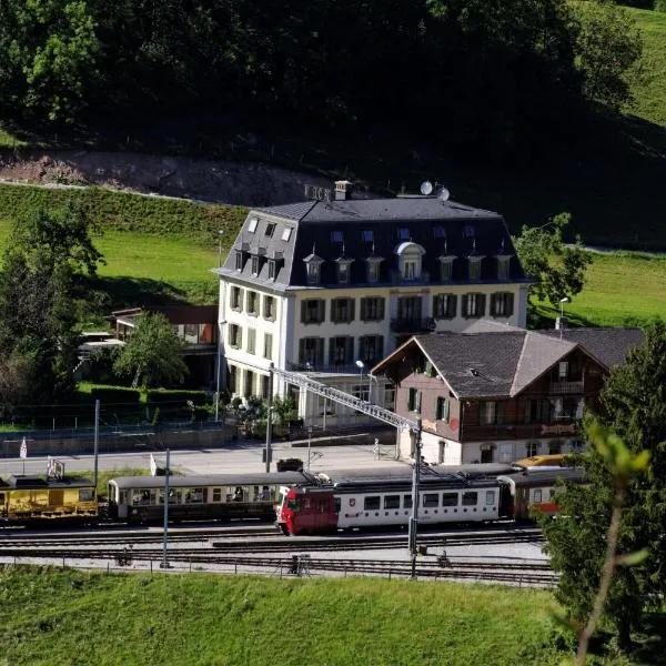 Maison d'hôtes "Hôtel de la Gare"，位于Montbovon的酒店