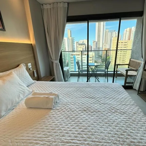 Studio 500m da Praia - Piscina com Vista Incrível，位于福塔莱萨的酒店