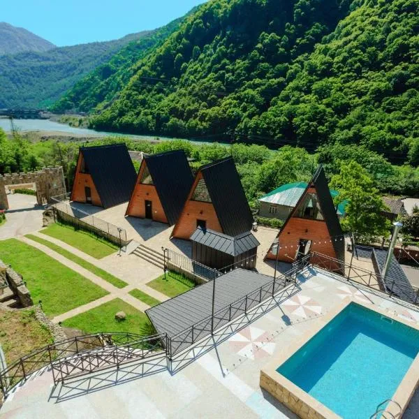 Machakhela inn - Winery and Resort მაჭახელა ინნ,位于Machakhlispiri的酒店