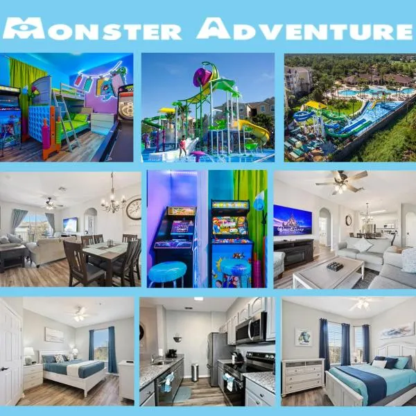 3BR Windsor Hills Condo Water Park and Skeeball Near Disney No Resort Fees，位于奥兰多的酒店