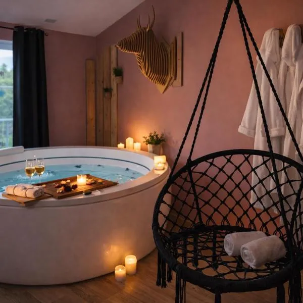 Suite romantique & spa Prova - Love room - Rétroprojecteur Netflix，位于贝莱姆的酒店