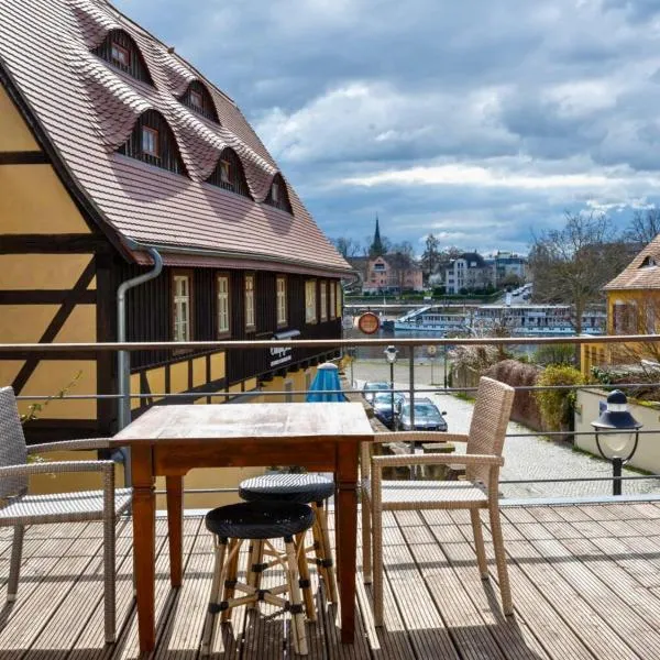 La Campagnola - Ristorante & Boutique Hotel Dresden mit Blick auf die Elbe ruhig gelegen，位于德累斯顿的酒店