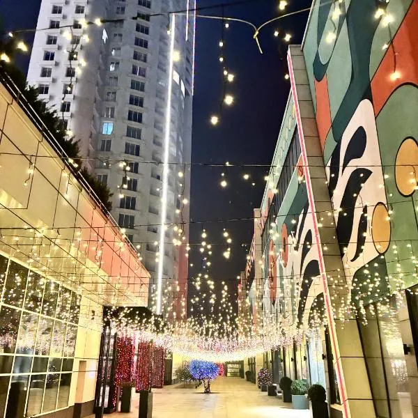 Luxury condos on 18th, 19th, 5th and 3rd floor, with pool, fitness, parking included，位于斯科普里的酒店