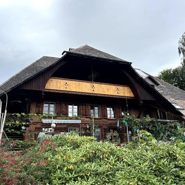 Familienferien in einem 200 Jahre alten Berner Bauernhaus，位于Walterswil的酒店