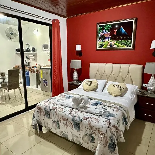 Private bedroom 10 minutes from the SJO airport，位于阿拉胡埃拉的酒店