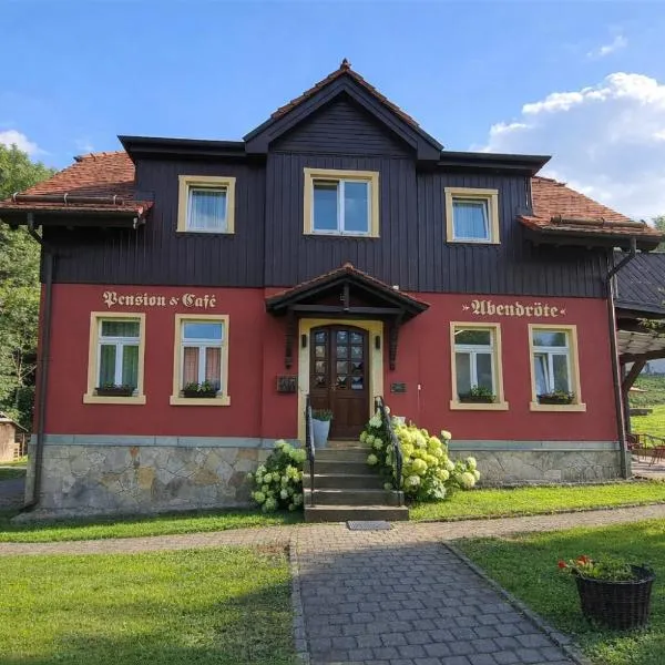 Pension & Café Abendröte，位于奥伊宾的酒店