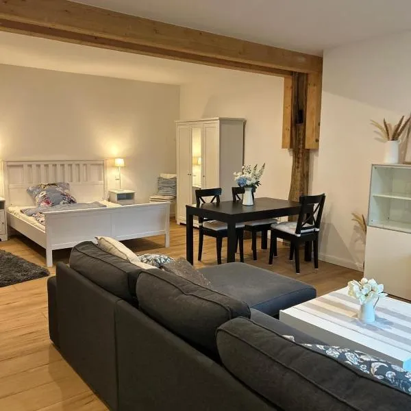 Neues Landappartement - mit Blick in den Garten，位于Wiefelstede的酒店