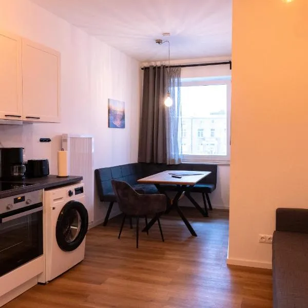 New central 2-3 room apartments with parking near train station & casino，位于吕贝克的酒店