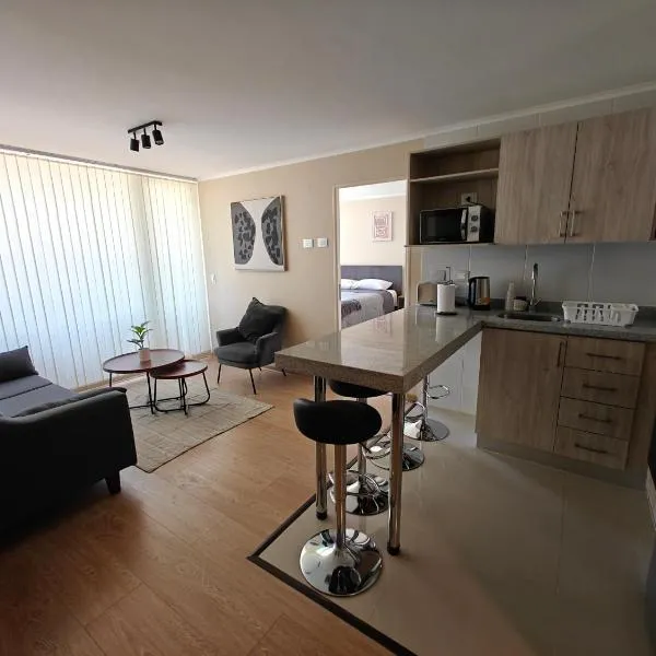 Amplio departamento en pleno centro de Chillán con estacionamiento privado，位于奇廉的酒店