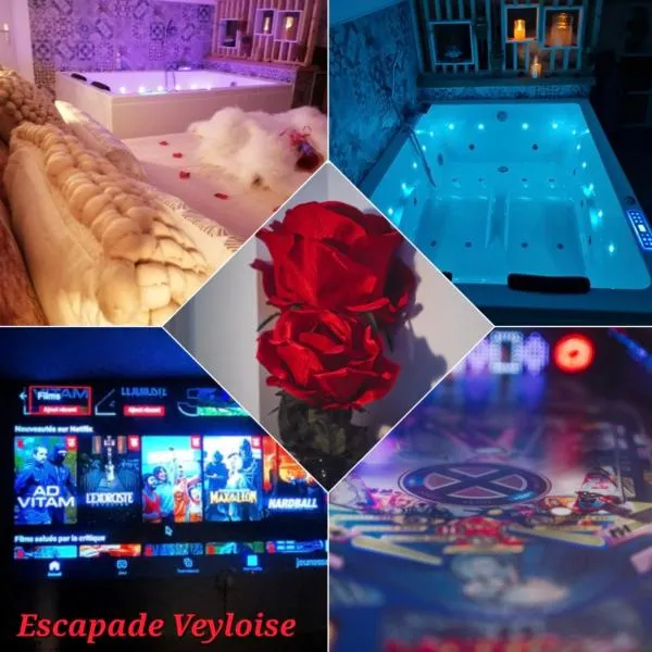 Nuit Romantique, Spa, Champagne, Cinéma, Flipper - Escapade Veyloise，位于Pont-de-Veyle的酒店