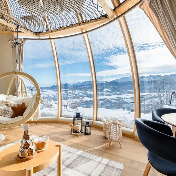 ZakoGlamp Glamping Pod Gubałówką z Jacuzzi，位于扎布的酒店