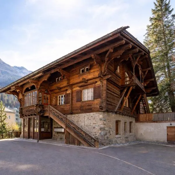 chalet st Moritz 3 bdr terrace，位于圣莫里茨的酒店