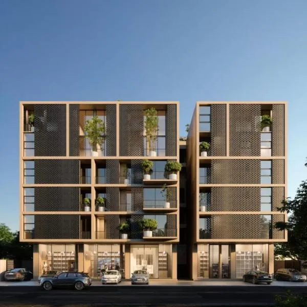 Deluxe Studio with Balcony and Pool view at The Beacon，位于阿克拉的酒店