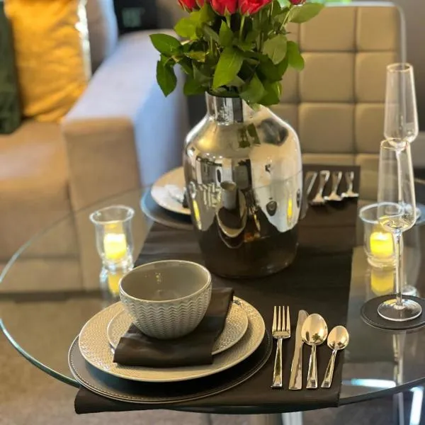 Winter Serviced 1 BED APARTMENT - Free WIFI - Free Parking - Smart TV，位于彼得伯勒的酒店