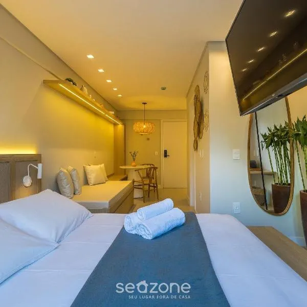 Studio centrinho do Rosa rooftop c piscina RSO0031，位于因比图巴的酒店