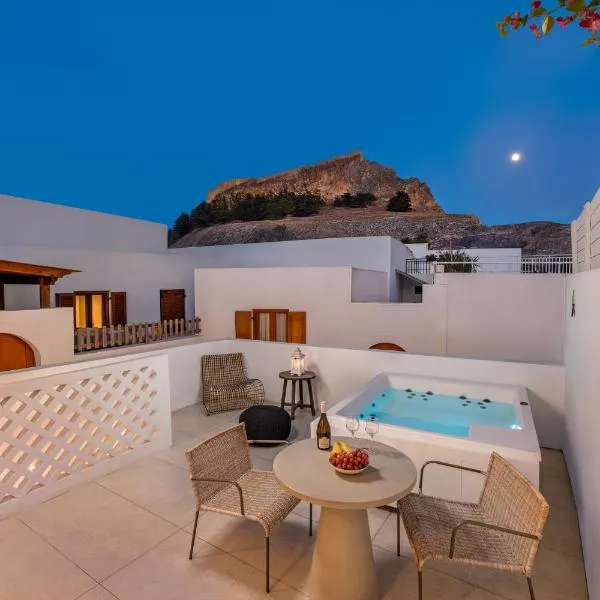 Kantouni Lindos ELEGANT APARTMENT，位于林都斯的酒店