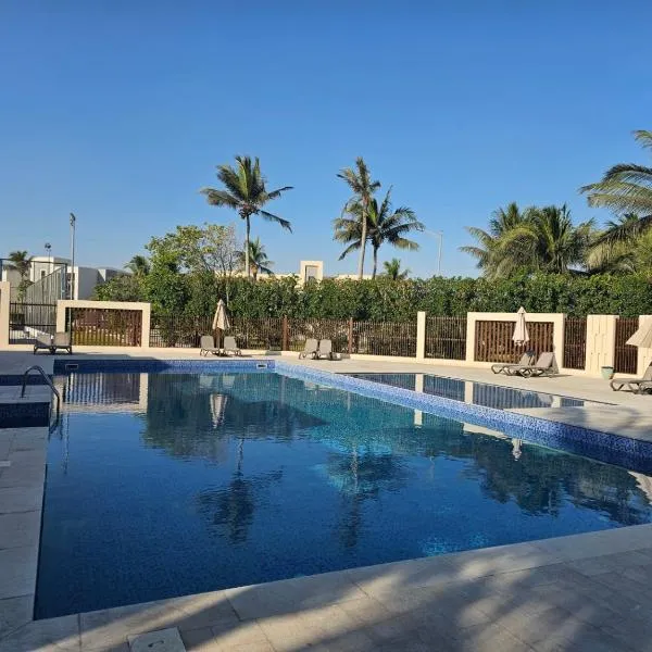Hawana Salalah - Cozy 1BHK with Outdoor Pool هوانا صلالة - شقة مع مسبح خارجي，位于塞拉莱的酒店