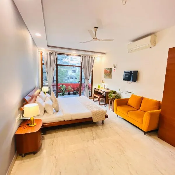 Grove House Hauz Khas New Delhi Couple Friendly，位于法里达巴德的酒店