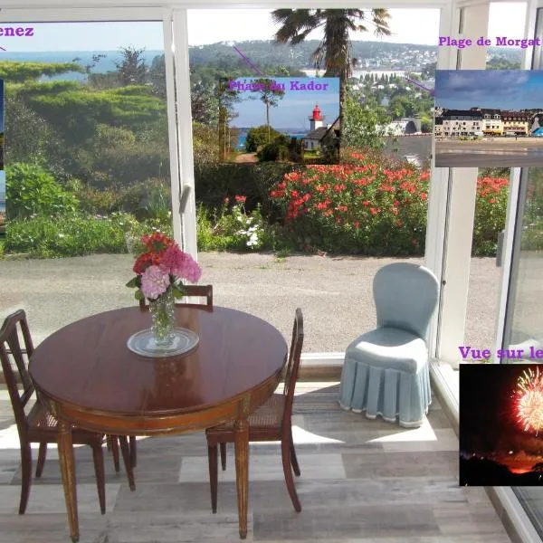 Studio vue mer dans le centre de Crozon，位于克罗宗的酒店