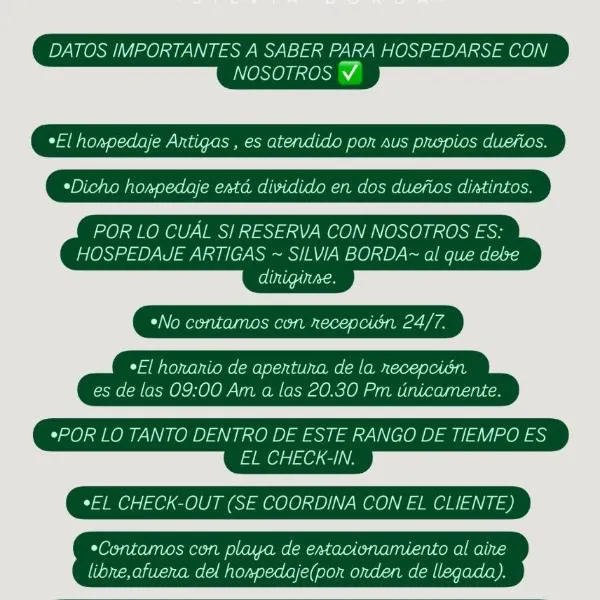 Hospedaje Artigas - Silvia Borda，位于科连特斯的酒店