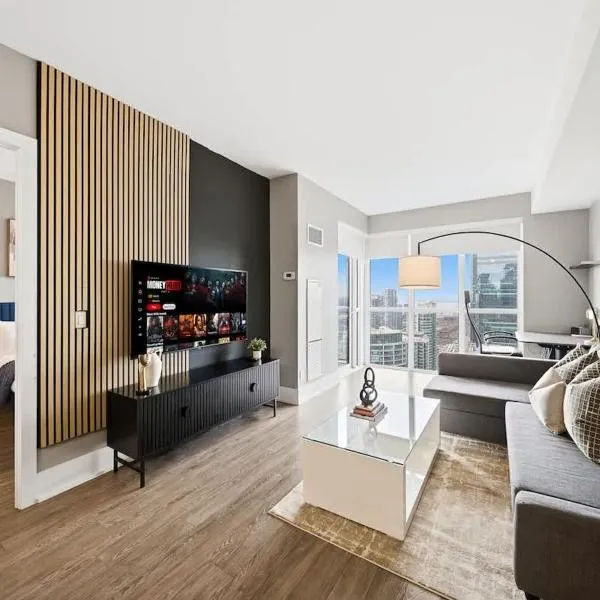 Modern City Condo with Parking Walk to CN Tower，位于多伦多的酒店