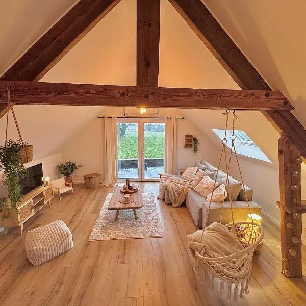 Appartement cosy et lumineux près de Pairi Daiza，位于Chièvres的酒店