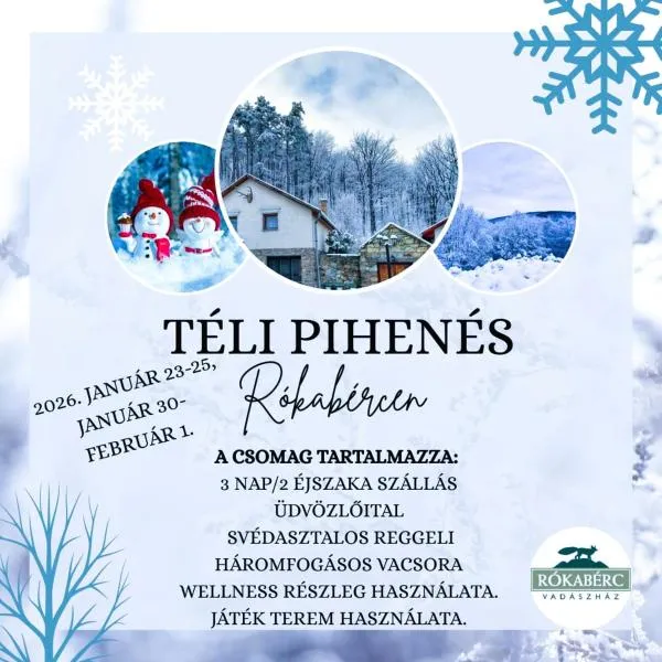 Rókabérc Vadászház Hotel，位于艾尔德贝涅的酒店