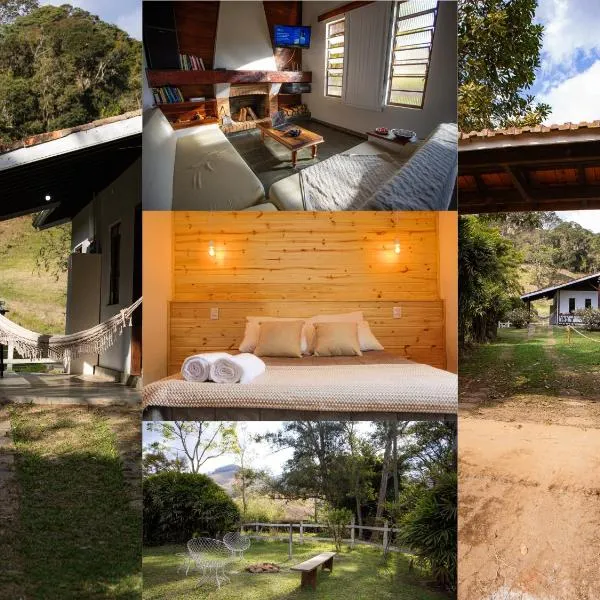 White cabin - Casa de Campo em Gonçalves - MG，位于贡萨尔维斯的酒店