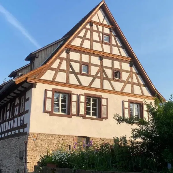 Öko-Fachwerkhaus am Schwarzwald,位于Remchingen的酒店