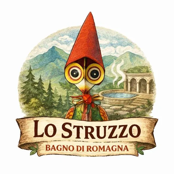 Lo Struzzo，位于巴尼奥迪罗马涅的酒店