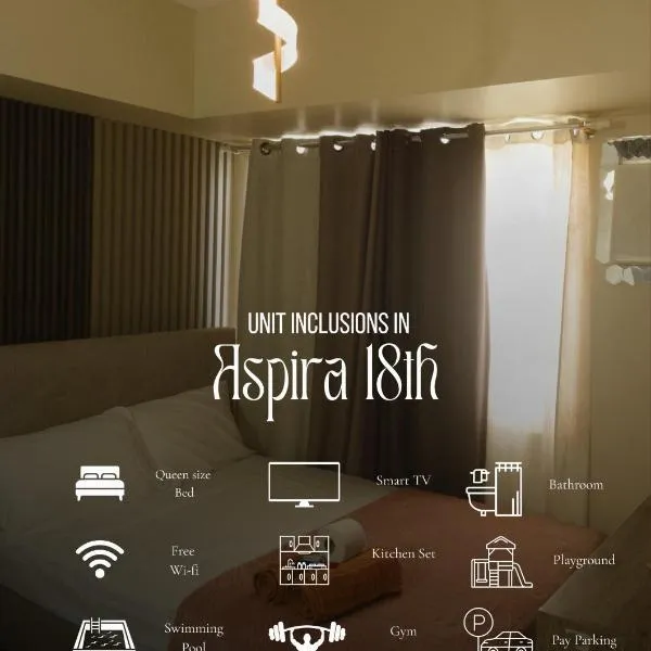 Avida Aspira Studio 18th，位于卡加盐德奥罗的酒店