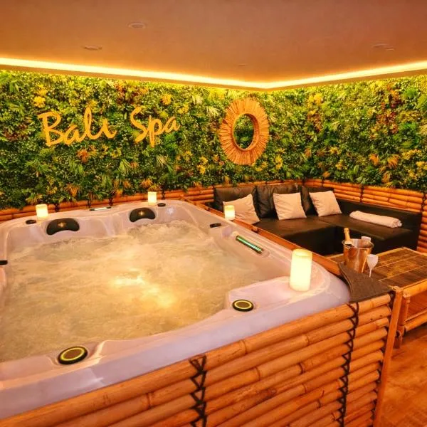 BALI SPA-4 Pers-Jacuzzi-Parking-Jardin-Clim-Colmar，位于Muntzenheim的酒店