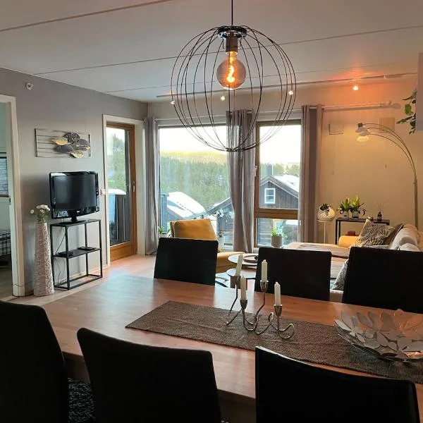 Ski in-out, cosy apartment in Funkelia Kongsberg，位于康斯博的酒店