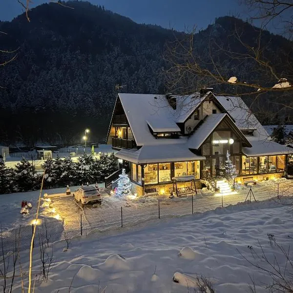 Willa FOLK Pieniny，位于什恰夫尼察的酒店