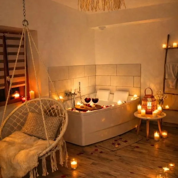 Cottage Interieur Spa classé 4 étoiles - balnéo et sauna privatif，位于Tannay的酒店