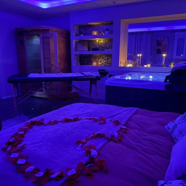 Maison avec Spa Privatif, Jacuzzi et Sauna，位于Bailleval的酒店