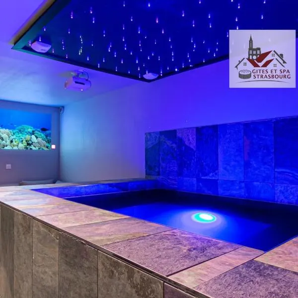 Gites Spa Strasbourg - Villa Gorille - SPA Privé, Sauna, Borne d'arcade, Babyfoot，位于Ittenheim的酒店