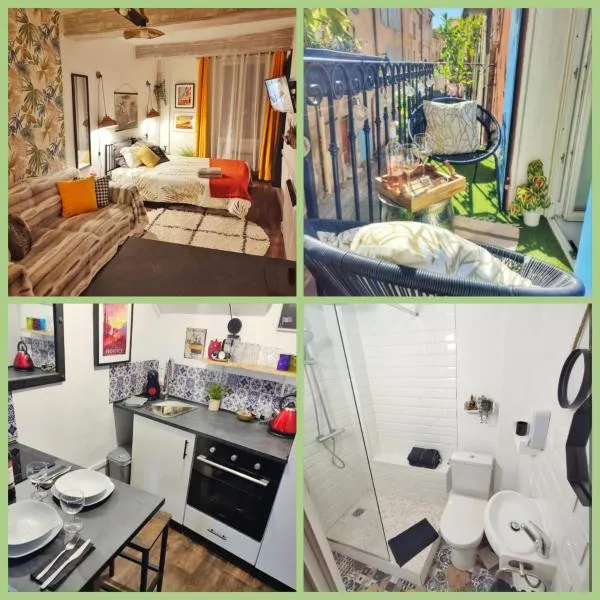 L'appartement de la rivière qui chante - Studio avec balcon，位于尼翁的酒店
