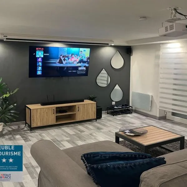 Très bel appartement type loft de 40 m2, classé 3 étoiles dans maison avec parking privatif，位于利戈尔塞姆的酒店