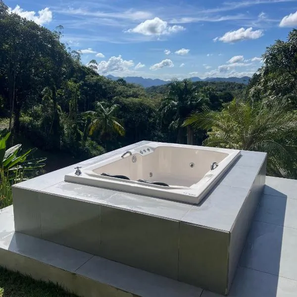 Encantador Chalé em meio a Natureza para 4 pessoas，位于波梅罗迪的酒店