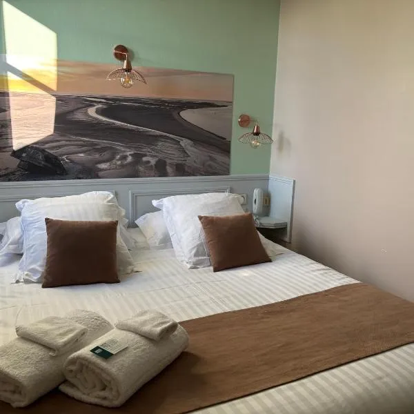 Logis Hôtel- Restaurant Le Relais Guillaume de Normandy-PARKING GRATUIT-Bornes électriques-VUE BAIE TERRASSE-Calme，位于索姆河畔的圣瓦列里的酒店